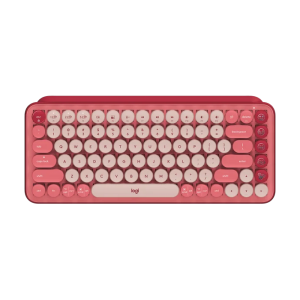 Wireless Keyboard Logitech POP Keys, Mechanical, Compact design, Emoji Keys, 2xAAA, BT/2.4, Rose 