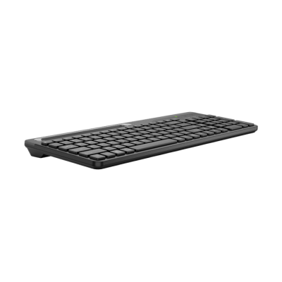 Keyboard A4Tech FK25, Multimedia, Ultra-Slim, Smartphone Cradle, Chocolate Keycaps, Black, USB