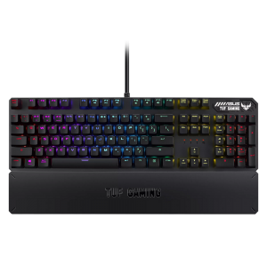 Gaming Keyboard Asus TUF Gaming K3, Mechanical,Aluminum fram, RGB, NKRO, USB passthrough, Wrist Rest