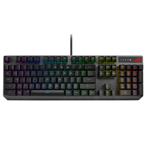 Gaming Keyboard Asus Strix Scope RX, Optical, for FPS, Aura Sync RGB, IP56, USB 2.0 passthrough, USB