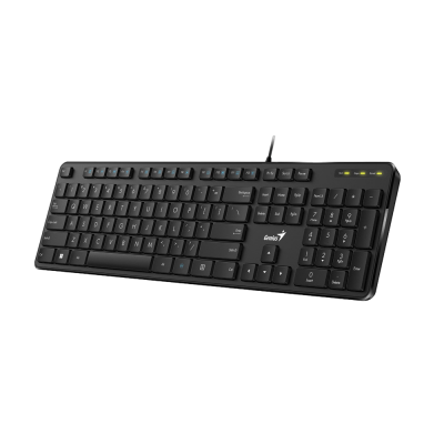 Keyboard Genius SlimStar M200, Low-profile, Chocolate Keycap,  Fn Keys, Black, USB