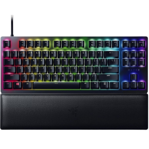 Gaming Keyboard Razer Huntsman V2, TLK, Opt.SW Purple, Wrist Rest, RGB, US Layout, USB, Black