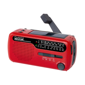 MUSE MH-07 RED, Tuner FM, Clocks, Cranking Dynamo, Solar Power, RED