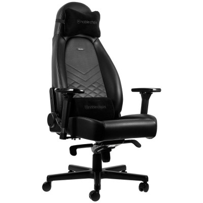 Scaun Gaming Noble Icon NBL-ICN-PU-BLA Black/Black, User max load up to 150kg / height 165-190cm