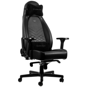 Игровое кресло Noble Icon NBL-ICN-PU-BLA Black/Black, User max load up to 150kg / height 165-190cm