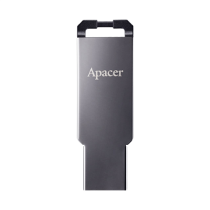  64GB USB3.1 Flash Drive Apacer "AH360", Black Nickel, Slim Metallic, Capless (AP64GAH360A-1)