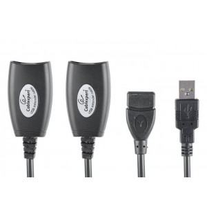 Gembird, UAE-30M Allows extending USB cables up to 30 m, CAT6 or CAT5E LAN cables