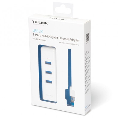 TP-LINK UE330, USB 3.0 3-Port Hub & Gigabit Ethernet Adapter