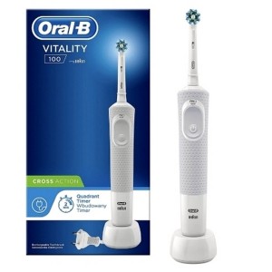 Electric Toothbrush Braun Vitality 100 White