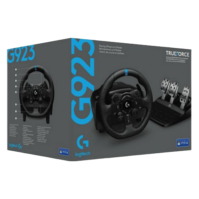 Wheel Logitech Driving Force Racing G923, for PS4, 900 degree, Pedals, Dual-Motor Force Feedback