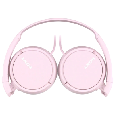 Headphones  SONY  MDR-ZX110AP, Mic on cable,  4pin 3.5mm jack L-shaped, Cable: 1.2m Pink