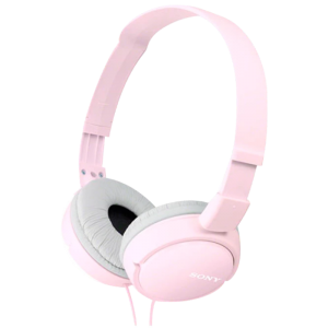 Headphones  SONY  MDR-ZX110AP, Mic on cable,  4pin 3.5mm jack L-shaped, Cable: 1.2m Pink