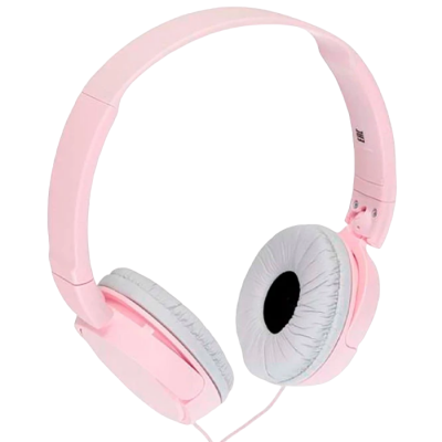 Headphones  SONY  MDR-ZX110AP, Mic on cable,  4pin 3.5mm jack L-shaped, Cable: 1.2m Pink