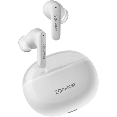 Wireless Earphones A4tech B25, 10 mm driver, 32 Ohm, 102db, Bluettoth 5.2, 40/380 mAh,IPX4, White