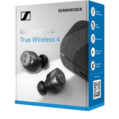  True Wireless Sennheiser Momentum 4 Black/Graphite, ANC, Up to 30 hours play