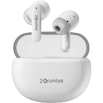 Wireless Earphones A4tech B25, 10 mm driver, 32 Ohm, 102db, Bluettoth 5.2, 40/380 mAh,IPX4, White