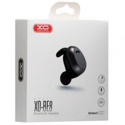 XO bluetooth earphone MONO, BE8 Black