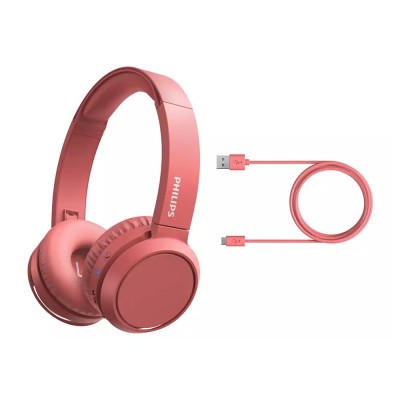 Bluetooth headphones Philips TAH4205RD/00, Red