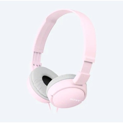 Headphones  SONY  MDR-ZX110AP, Mic on cable,  4pin 3.5mm jack L-shaped, Cable: 1.2m Pink