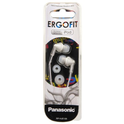  Earphones Panasonic RP-HJE125E-W White, w/o Mic, 1 x mini-jack 3.5mm