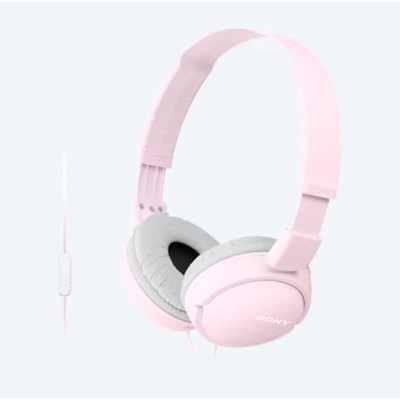 Headphones  SONY  MDR-ZX110AP, Mic on cable,  4pin 3.5mm jack L-shaped, Cable: 1.2m Pink