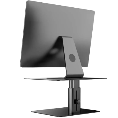 Desktop HighDesk Adjustable Monitor Stand, Black