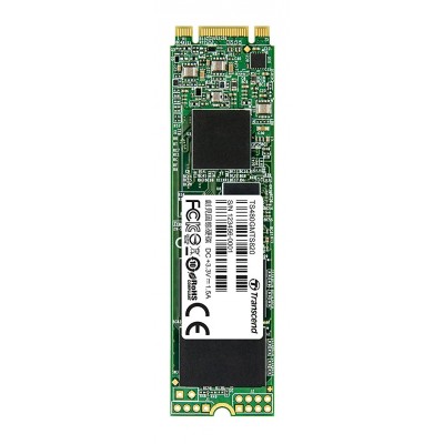 .M.2 SATA SSD  480GB Transcend "TS480GMTS820S" [80mm, R/W:560/510MB/s, 50K/75K IOPS, SM2258, 3D TLC]