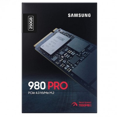 .M.2 NVMe SSD   250GB Samsung  980 [PCIe 3.0 x4, R/W:2900/1300MB/s, 230/320K IOPS, Pablo, TLC]