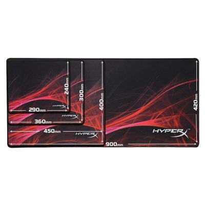 Gaming Mouse Pad  HyperX FURY S Pro Speed Edition, 360 x 300 x 4mm, Cloth/Rubber, Anti-fray stitchin