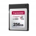256GB CFexpress 2.0 Type B (PCIe 3.0 x2, NVMe 1.3), Transcend "TS256GCFE820" (R/W: 1700/1300MB/s)
