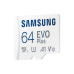 .64GB MicroSD (Class 10). UHS-I (U1)+SD adapter, Samsung EVO Plus "MB-MC64KA" (R:130MB/s)