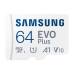 .64GB MicroSD (Class 10). UHS-I (U1)+SD adapter, Samsung EVO Plus "MB-MC64KA" (R:130MB/s)