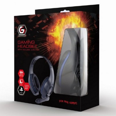  GMB Gaming Headset GHS-05-B, 40mm driver, 20-20000Hz, 32 Ohm, 102 db, 0.250g, 3.5mm, Black/Blue