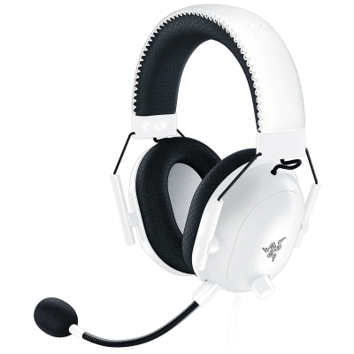Gaming Wireless Headset Razer BlackShark V2 Pro, 50mm drivers, 12-28kHz, 32 Ohm, 100db, 320g, 70h, PNC, Detachable mic, 2.4Ghz+BT, White