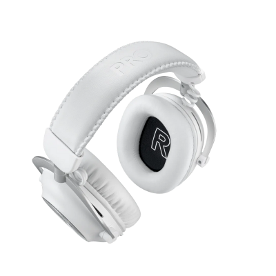 Gaming Wireless Headset Logitech G Pro X 2, 50mm driver, Neodymium magnet, 20-20kHz, 38 Ohm, 87.8dB, 345g, 50h, AI NR, Det.Mic, 3.5mm+2.4Ghz+BT, White