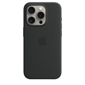 iPhone 15 Pro Silicone Case with MagSafe - Black