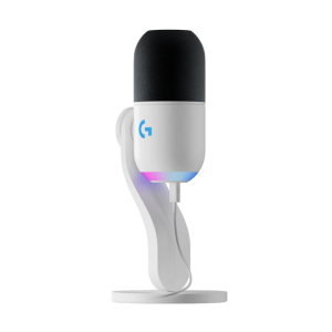 Microphones Logitech Yeti GX, Dynamic Supercardioid, Blue VO!CE, 24-bit/96kHz, 60Hz-18.5kHz, -135dB 135dB, Dual zone RGB, USB, White