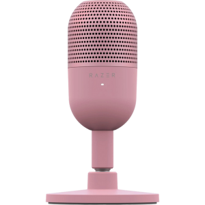 Microphones Razer Seiren V3 Mini, 14mm Condenser Microphone, Supercardioid, 110db, -36 db, 96 kHz, 24bit, Tap-to-Mute, USB, Pink