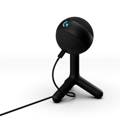 Microphones Logitech Yeti Orb RGB, Condenser, Cardioid, Blue VO!CE, 24-bit/48kHz, 70Hz-20kHz, 117dB, RGB, USB, White