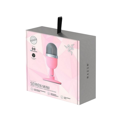 Microphones Razer Seiren Mini, Ultra-compact Streaming Microphone, USB, Pink