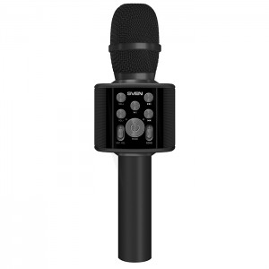 Karaoke Microphone  SVEN "MK-960", Black, Bluetooth, 6w, microSD, 1200mAh