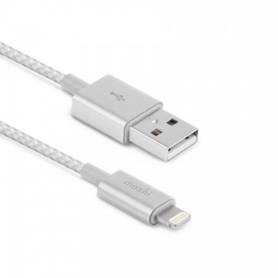 Moshi iPhone Lightning USB Cable, Integra Silver