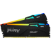 64GB DDR5-5600MHz  Kingston FURY Beast RGB (Kit of 2x32GB) (KF556C40BBAK2-64), CL40-40-40, 1.25V,Blk