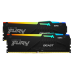 64GB DDR5-5600MHz  Kingston FURY Beast RGB (Kit of 2x32GB) (KF556C40BBAK2-64), CL40-40-40, 1.25V,Blk