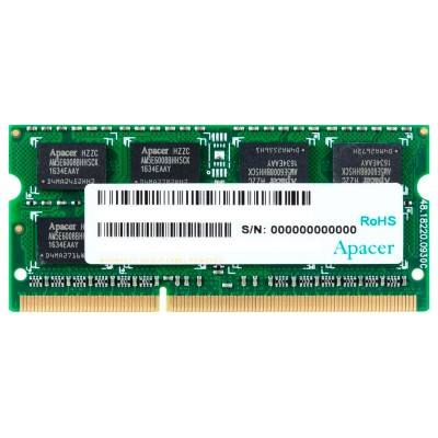 8GB DDR3 1600MHz SODIMM 204pin Apacer PC12800, CL11, 1.35V