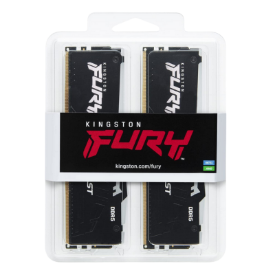 64GB DDR5-5600MHz  Kingston FURY Beast RGB (Kit of 2x32GB) (KF556C40BBAK2-64), CL40-40-40, 1.25V,Blk