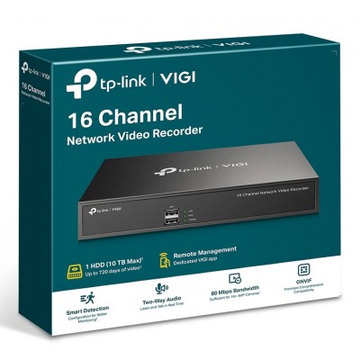 TP-Link "VIGI NVR1016H", 16 Channel Network Video Recorder