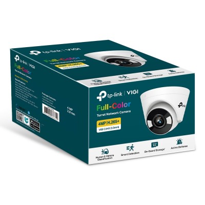 TP-Link "VIGI C440", 4mm, 4MP, Full-Color Turret Network Camera, PoE