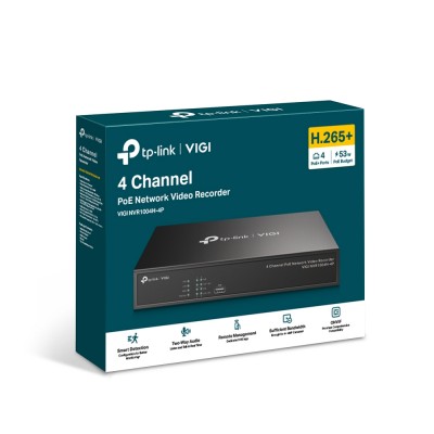 TP-Link "VIGI NVR1004H-4P", 4 Channel PoE+ Network Video Recorder