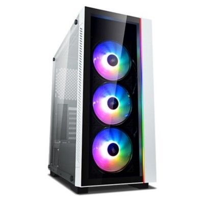 Case ATX Deepcool MATREXX 55 V3 ADD-RGB 3F, w/o PSU, 3x120mm,Tempered Glass, RGB, USB3.0, White